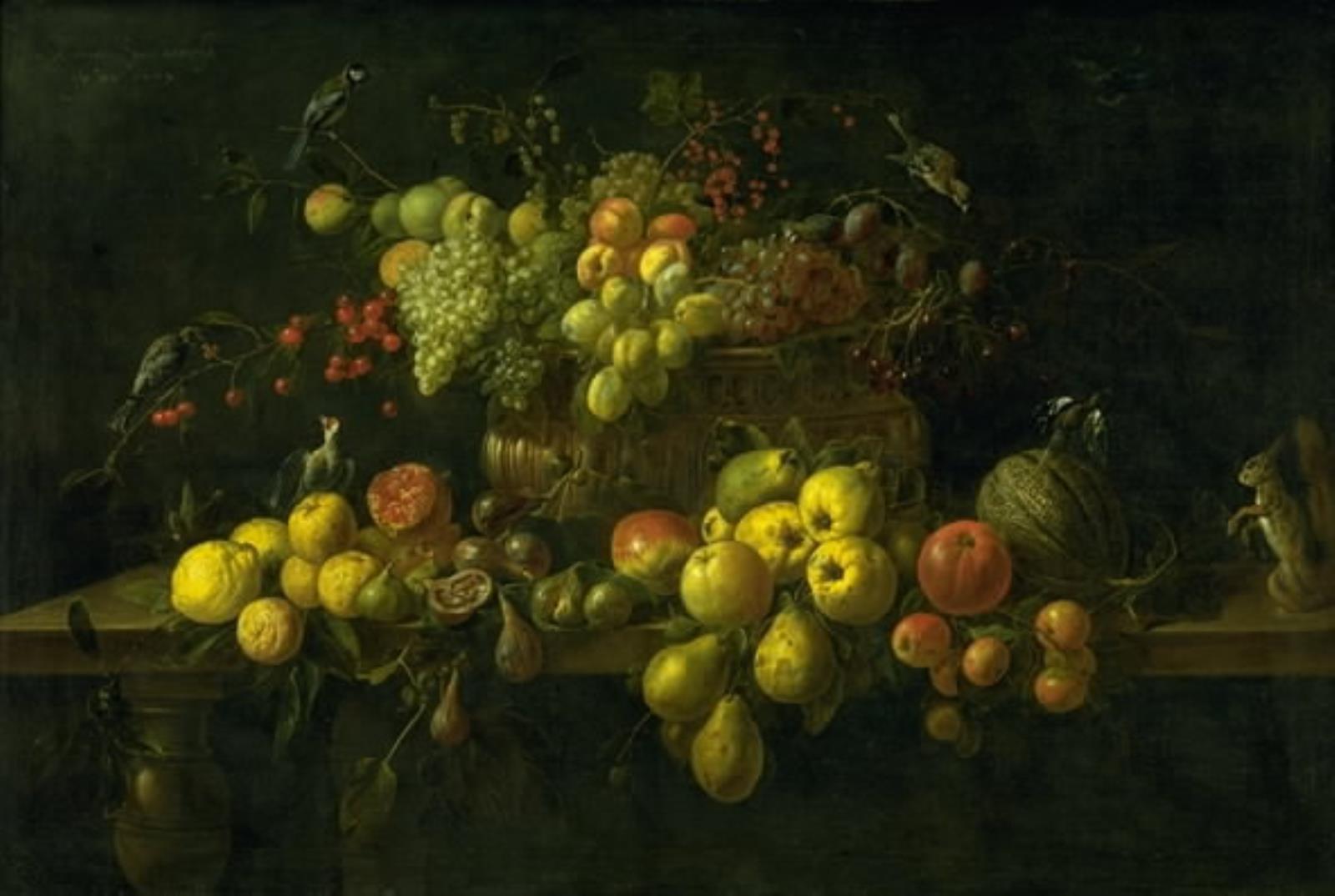 Adriaen van Utrecht, Stilleben med frugter på et bord