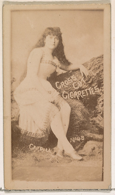 W. Duke, Sons & Co., Card Number 48, Carroll, from the Actors and Actresses series (N145-1) issued by Duke Sons & Co. to promote Cross Cut Cigarettes