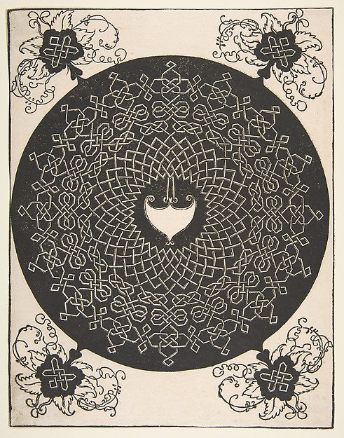 Albrecht Dürer, Embroidery Pattern with an Amazon Shield in its Center