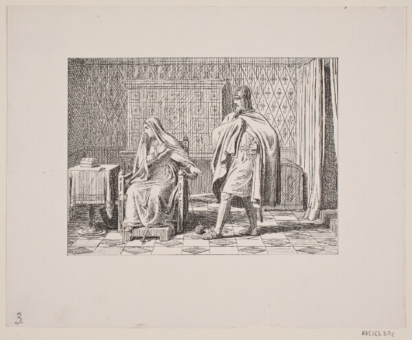 Constantin Hansen, Illustration til Svend Grundtvig, "Marsk Stig: Dansk Folkevise Fra 13de Aarhundrede", 1861