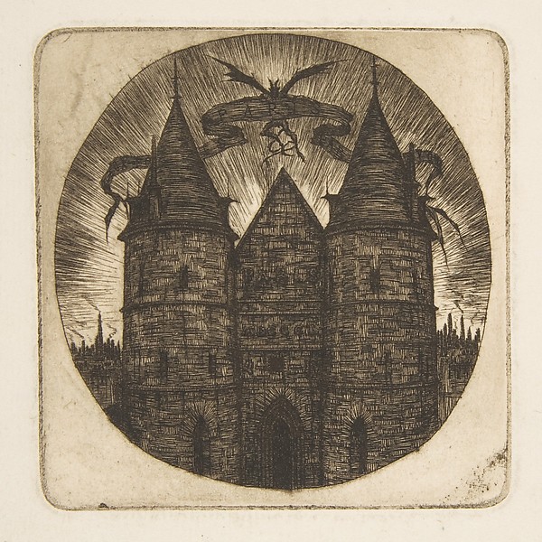 Charles Meryon, The Old Gate of the Palais de Justice, Paris, frontispiece to "Etchings of Paris"