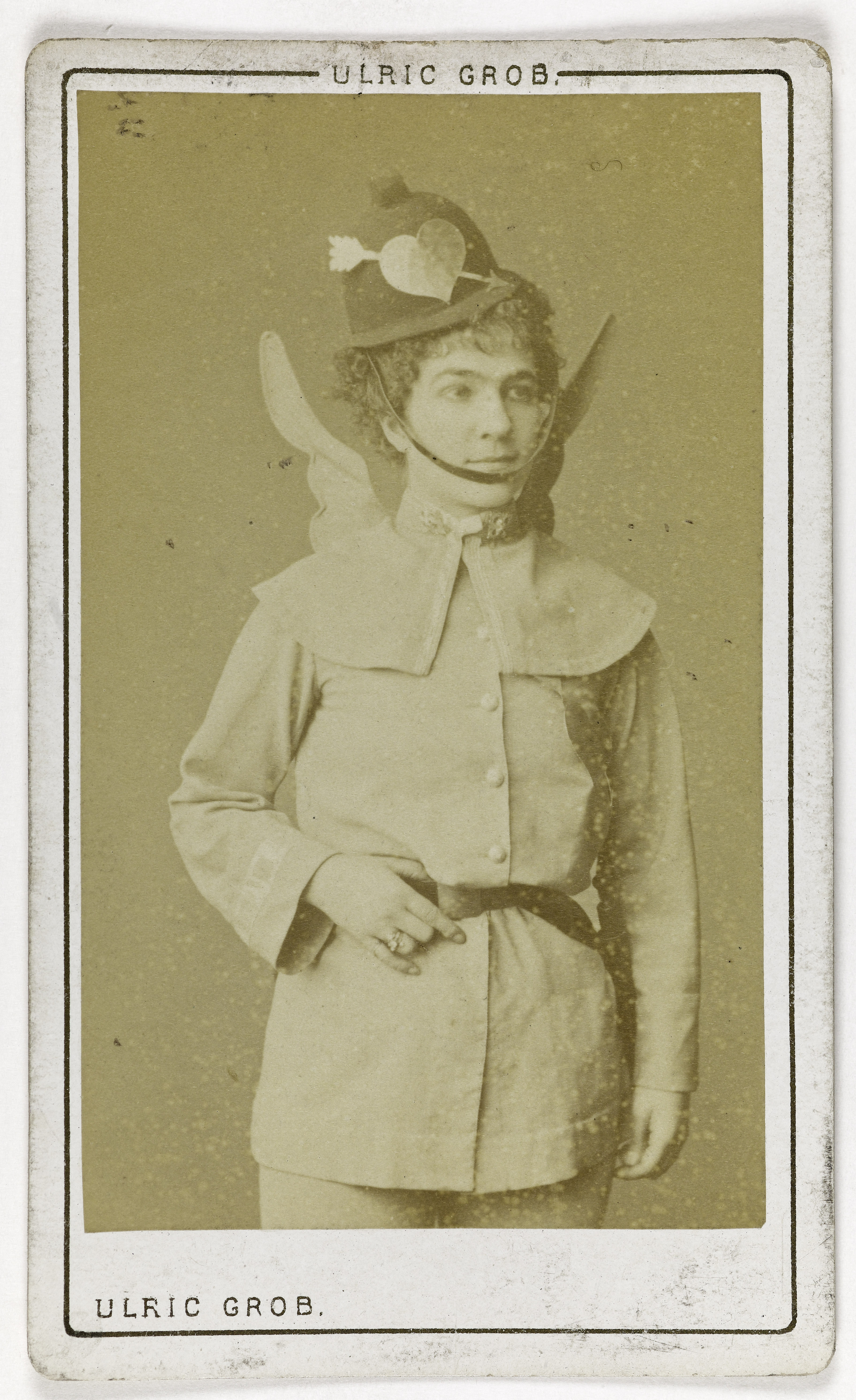 Ulric Grob, Portrait de Blanche Méry, actrice au théâtre des Variétés, au théâtre de la Gaîté en 1875 et au théâtre de l'Athénée en 1876.
