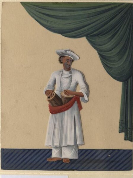 Unknown, One of twelve drawings of musicians and dancing-girls.