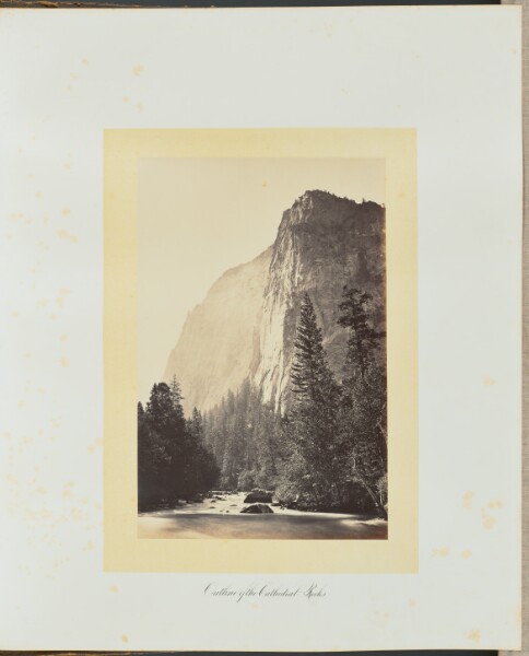 Carleton Watkins, Outline of the Cathedral Rocks
