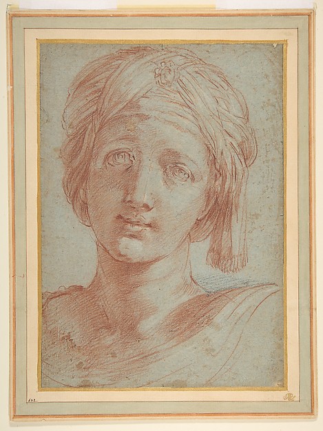 Alessandro Tiarini, Head of a Young Woman Wearing a Turban