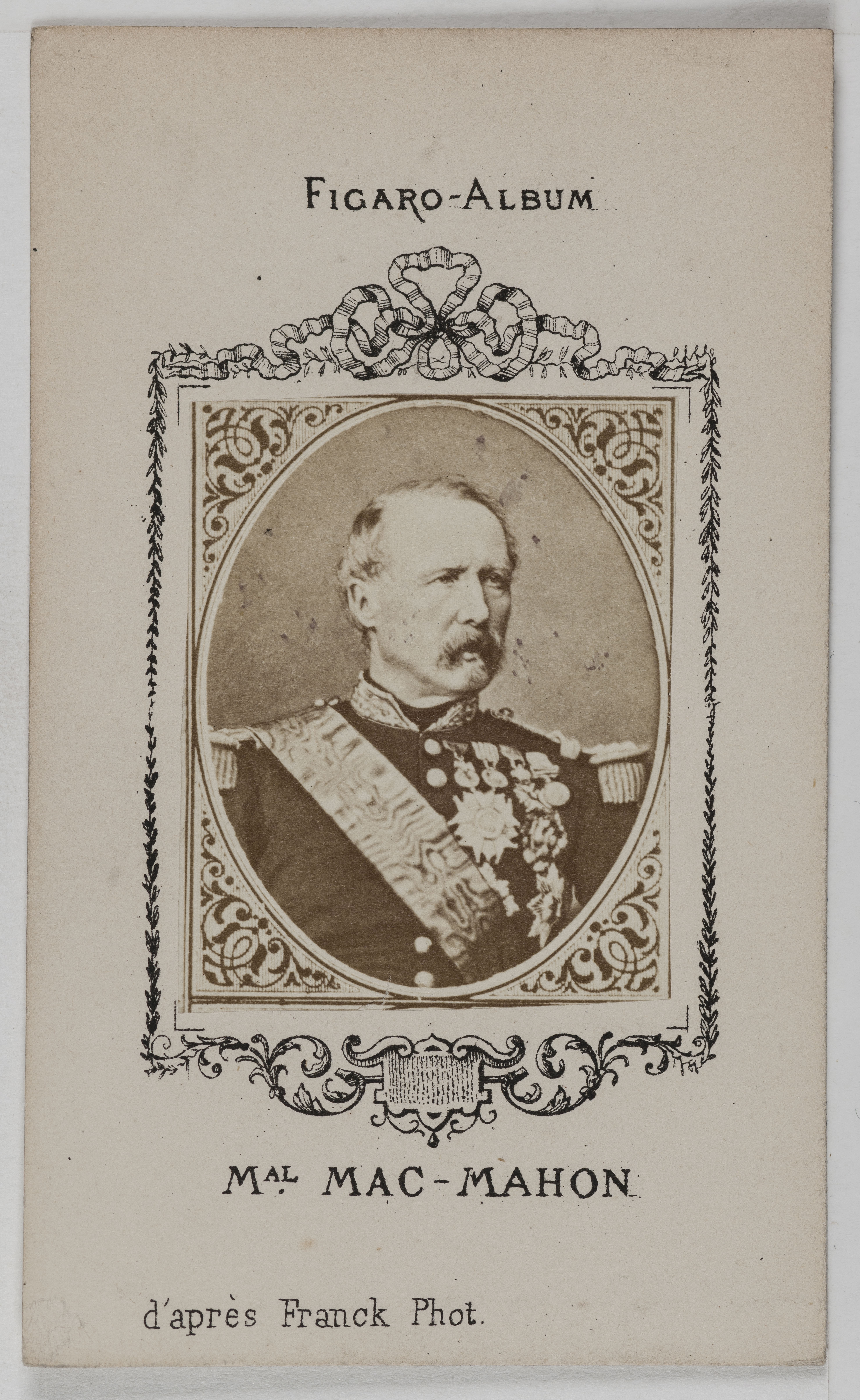 Franck, Portrait de Patrice de Mac-Mahon, (1808-1893), (Maréchal de France, Président de la République 1873-79)