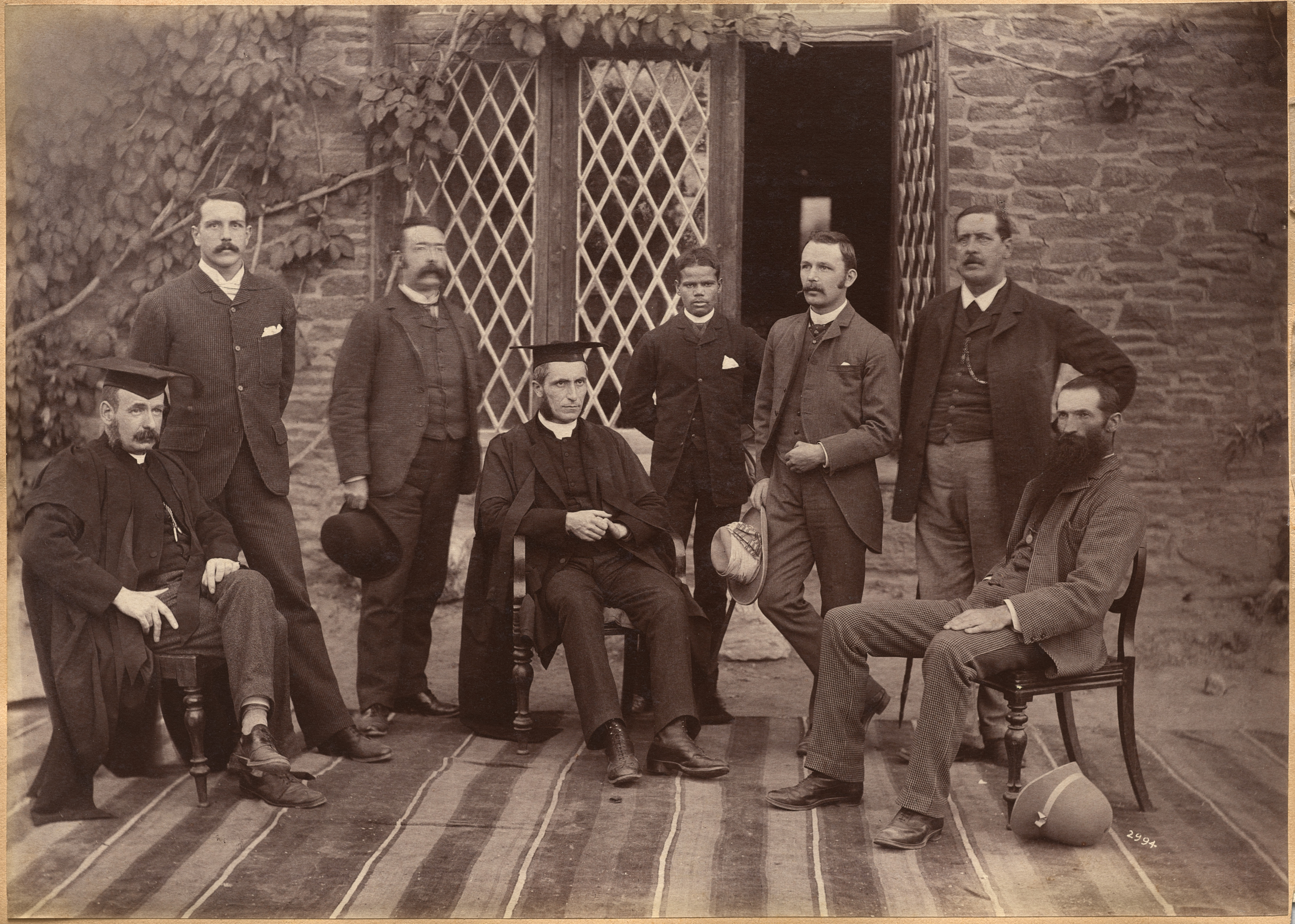 Raja Deen Dayal, Principal and Teachers of Bishop Cotton School, Shimla (recto)