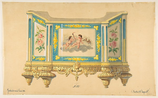 Anonymous, French, 19th century, Design for a Jardiniere