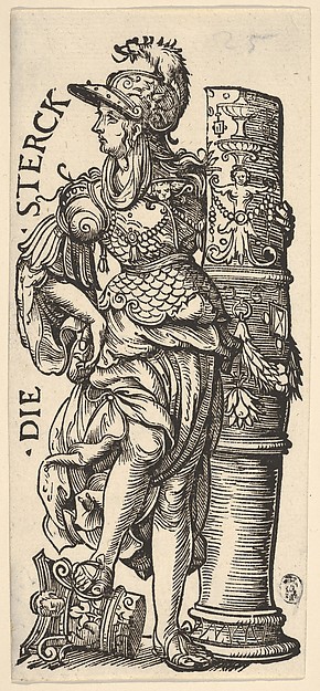 Hans Burgkmair, Fortitude (Die Sterck), from "The Seven Virtues"