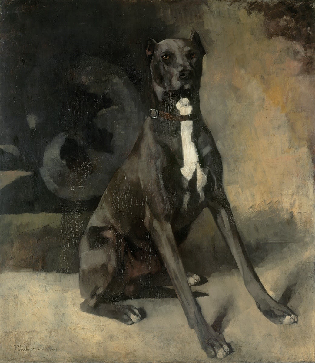 Wilhelm Trübner, Sitting Great Dane