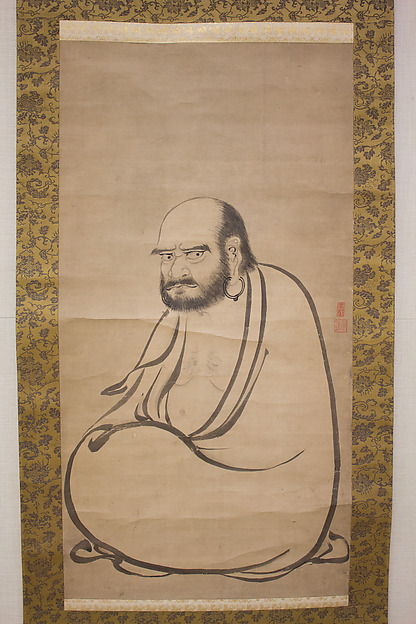 Kano Sanraku 狩野山楽, Bodhidharma (Daruma)