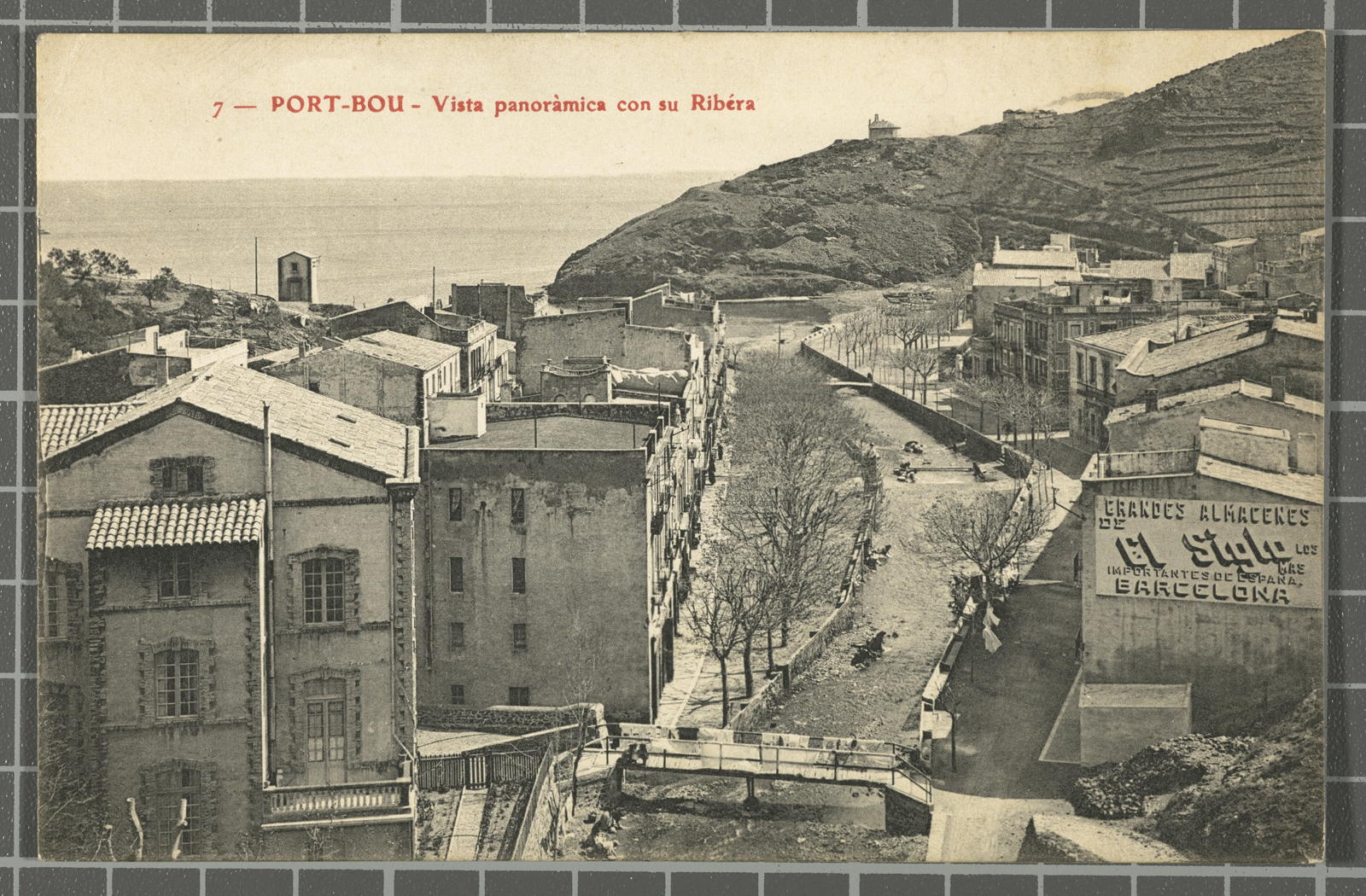 Desconegut, 7 - Port-Bou - Vista panoràmica con su Ribéra