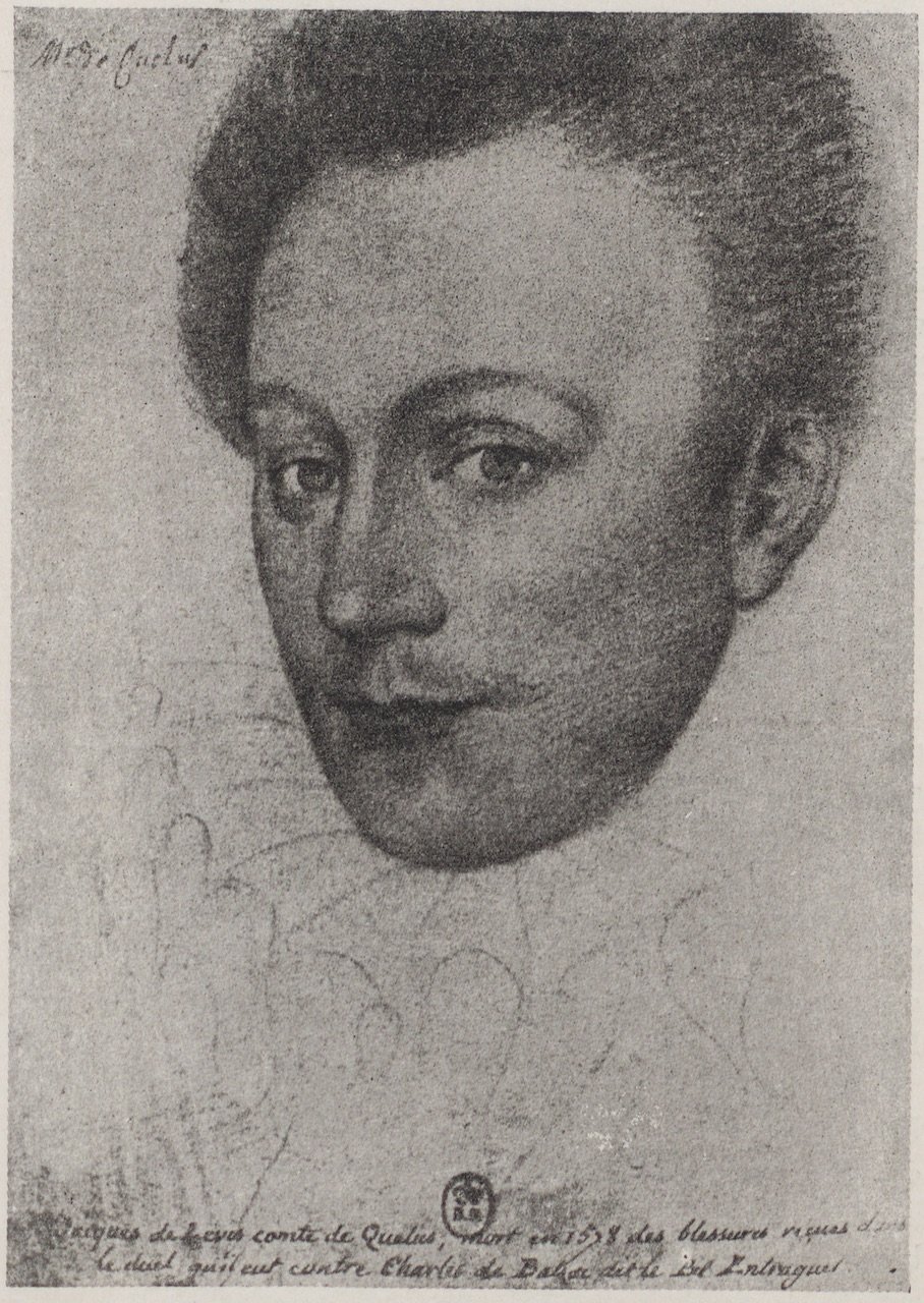 François Quesnel, Abbildung eines Porträts von Jacques de Lévis, comte de Caylus