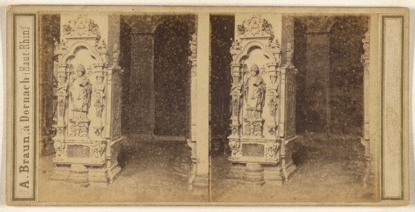 Adolphe Braun, Mayence. Interieur de la Cathedrale. Monument de l'Electeur Sebastien de Heusestam.