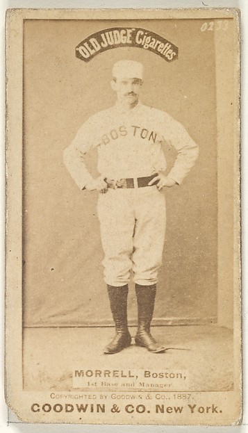 Goodwin & Company, Morrell, 1st Base and Manager, Boston, from the Old Judge series (N172) for Old Judge Cigarettes