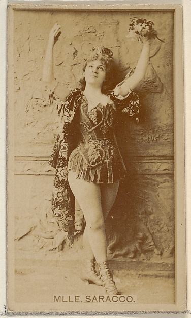 Allen & Ginter, Mlle. Saracco, from the Actors and Actresses series (N45, Type 8) for Virginia Brights Cigarettes