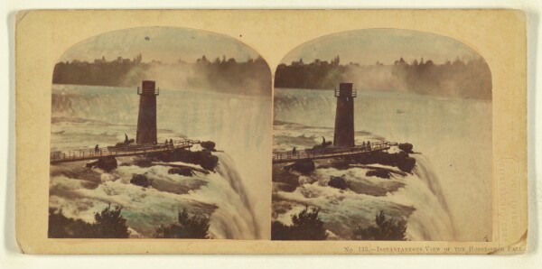 London Stereoscopic and Photographic Company, Instantaneous View of the Horse-shoe Fall, With the Terapin Tower and Bridge, Niagara.