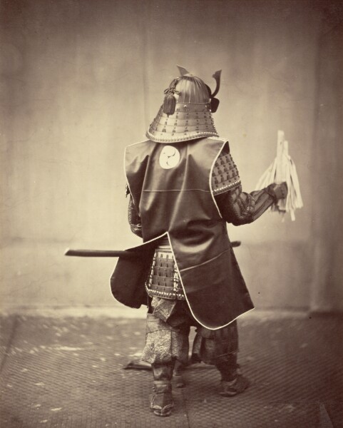 Felice Beato, Samurai Costume - Back view