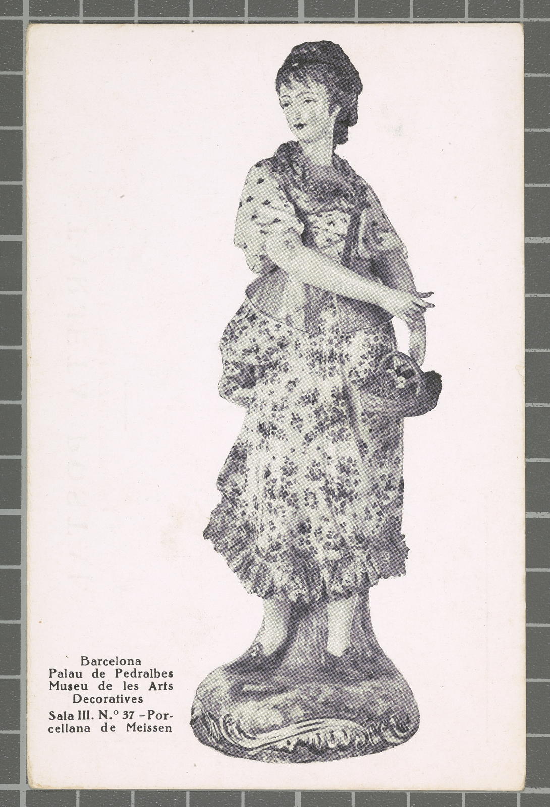 Desconegut, Barcelona. Palau de Pedralbes. Museu de les Arts Decoratives. Sala III. N.º 37 - Porcellana de Meissen