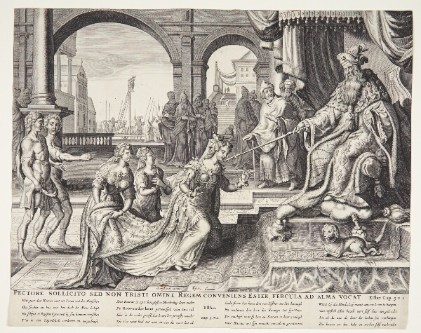 Maarten van Heemskerck, Ester for Ahasverus, indbyder ham til gæstebud