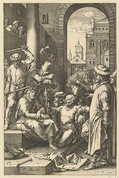 Hendrick Goltzius, The Crowning with Thorns, from "The Passion of Christ"