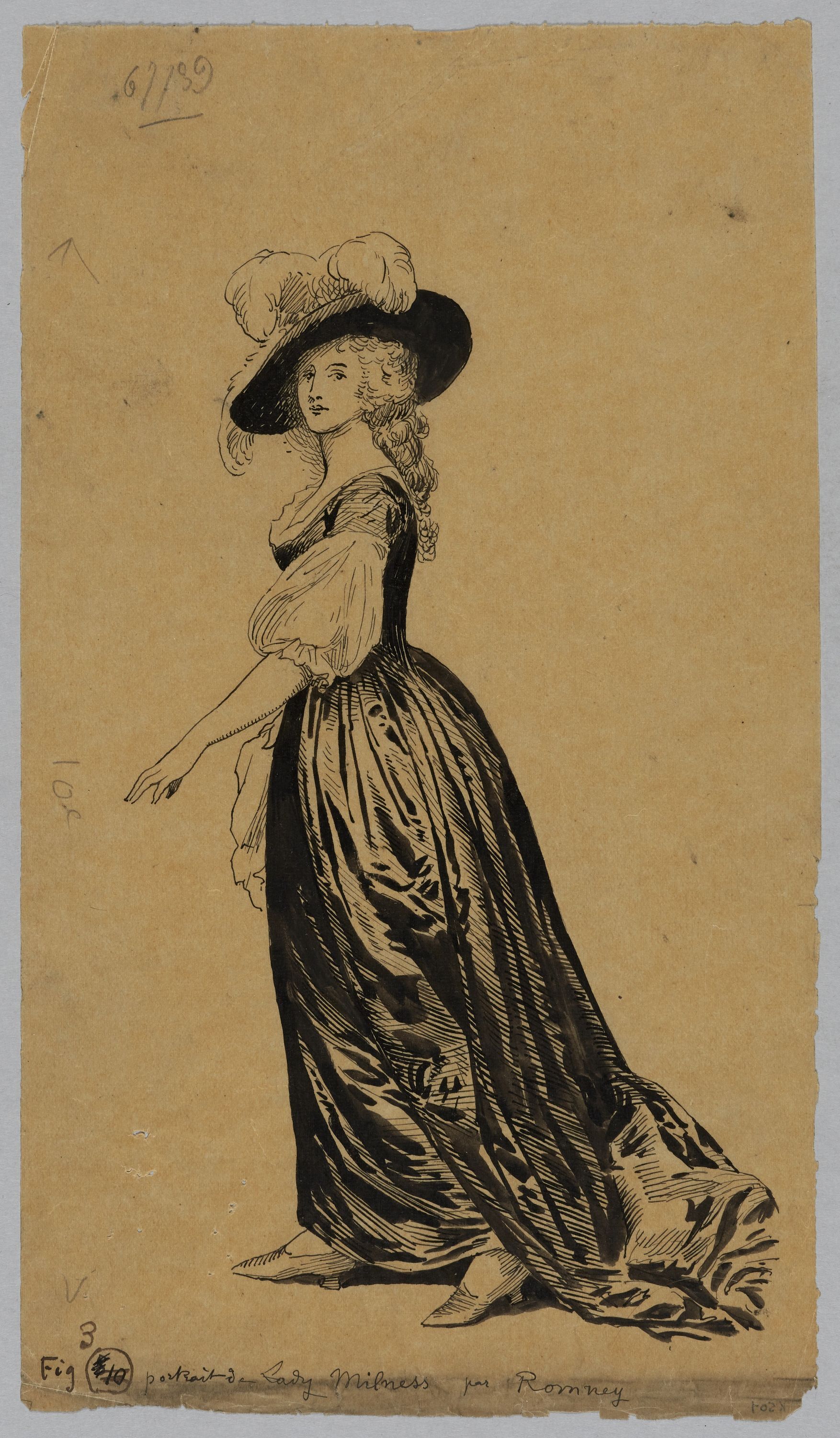 Maurice Leloir, Portrait de Lady Milness par Romney