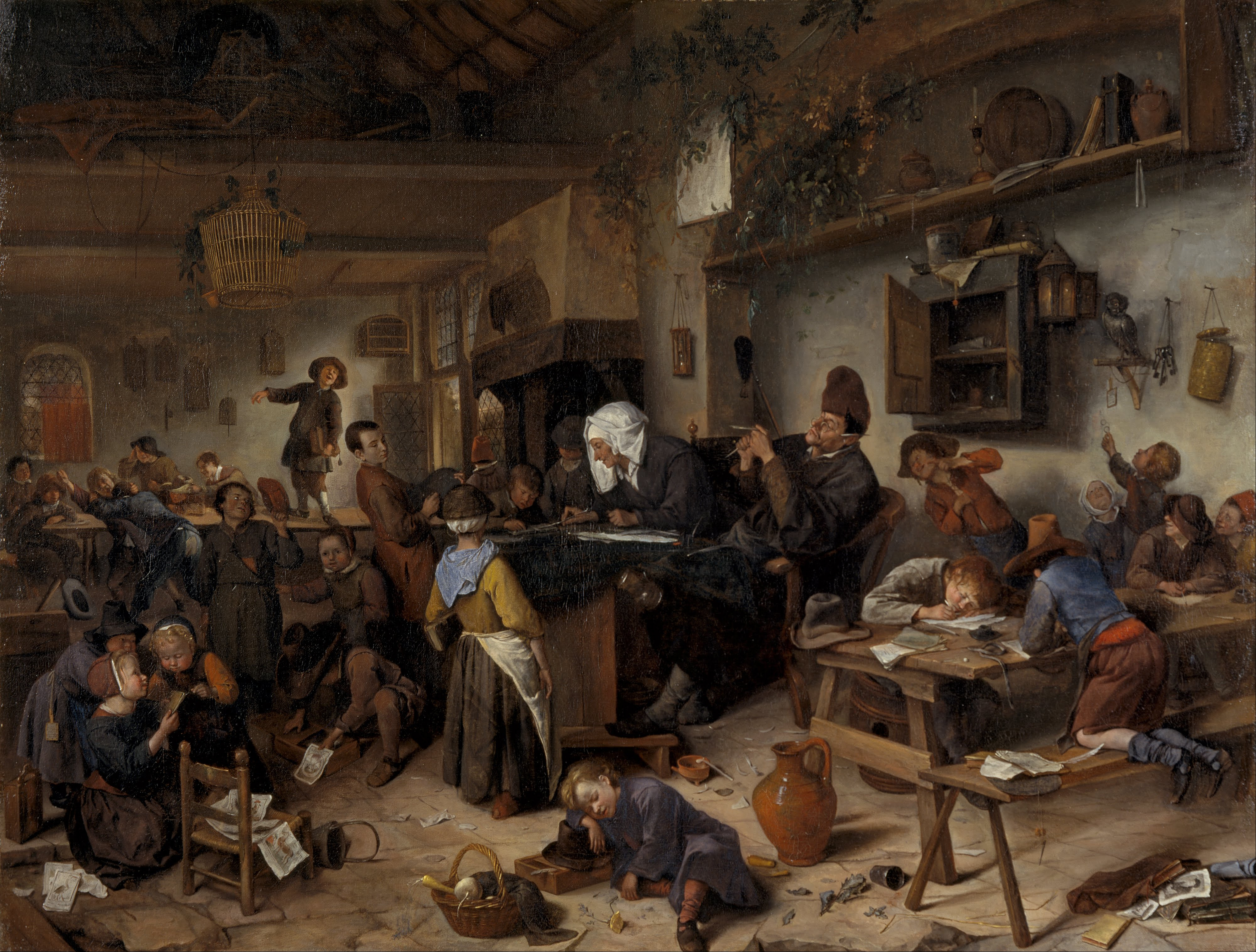 Jan Steen, A School for Boys and Girls