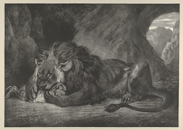 Eugène Delacroix, Lion of the Atlas Mountains