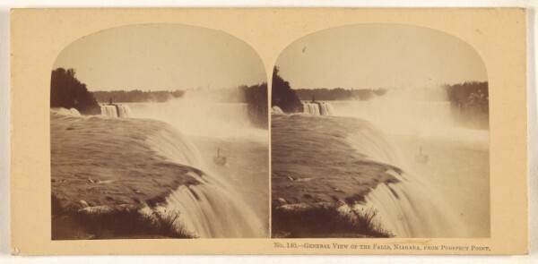 Unknown, General View of the Falls, Niagara, From Prospect Point.