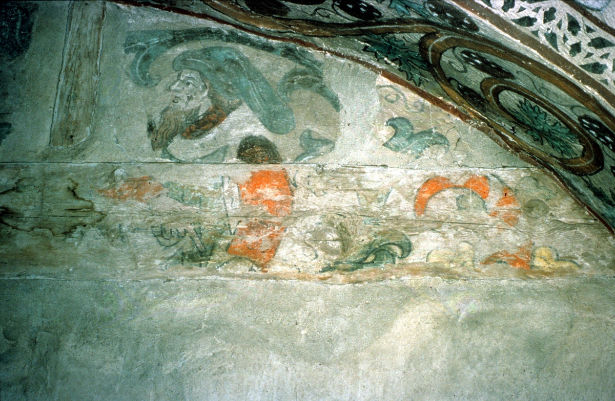 Ola Ehn, Lime painting in Harkberga Church, Harkberga parish, Uppland 1980