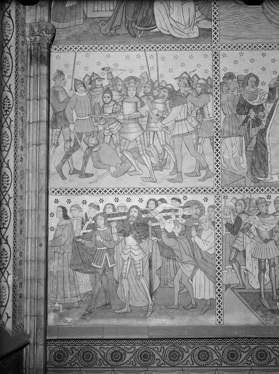 Paul Sandberg, Lime painting in Uppsala Cathedral, Uppsala 1948