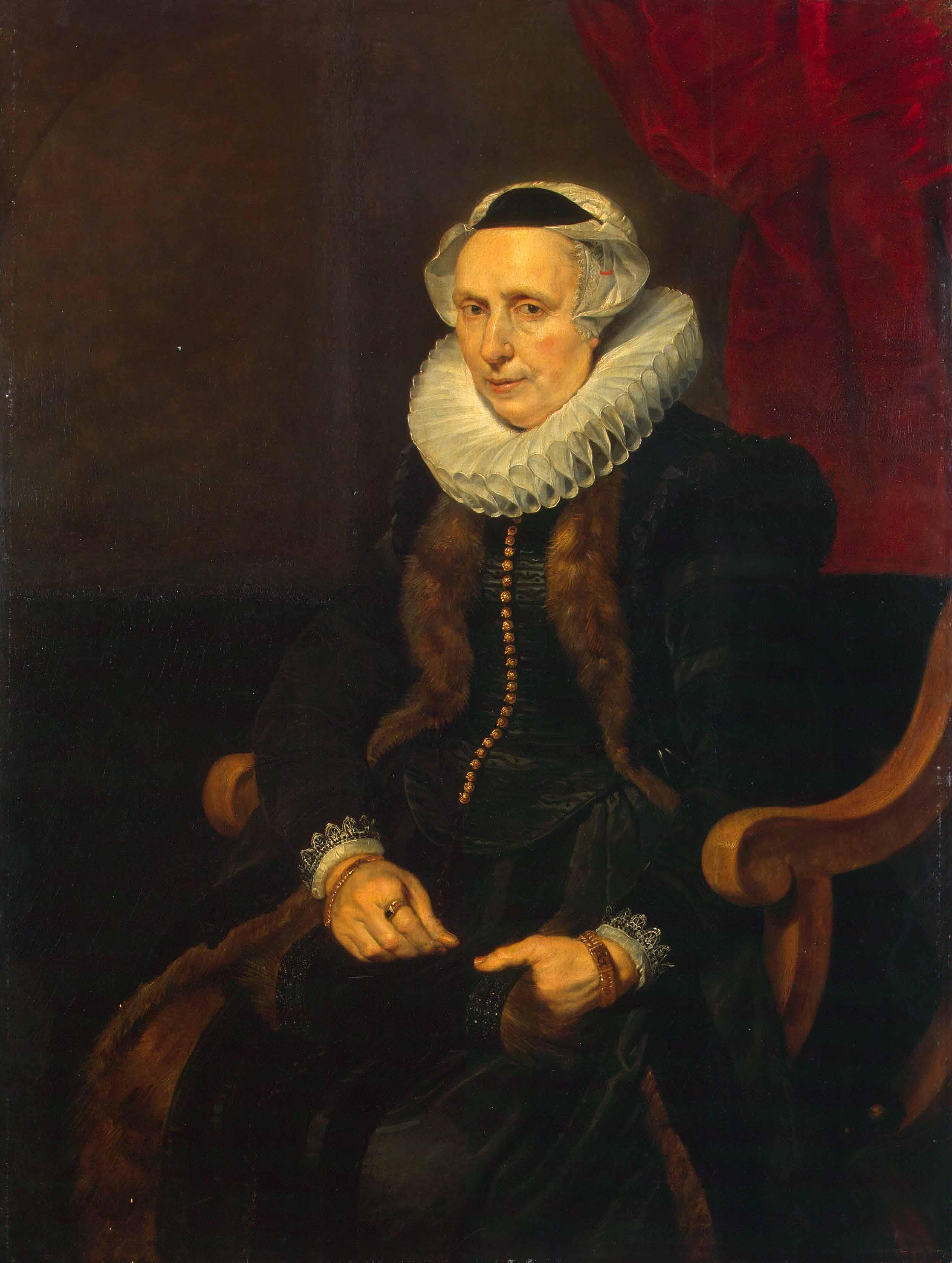 Cornelis de Vos, Portrait of an Old Lady Sitting in an Arm-Chair