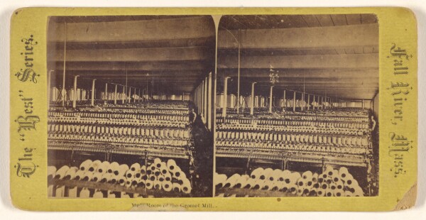Unknown, M(---illeg.) Room of the Gromet Mill. [Fall River, Mass.]