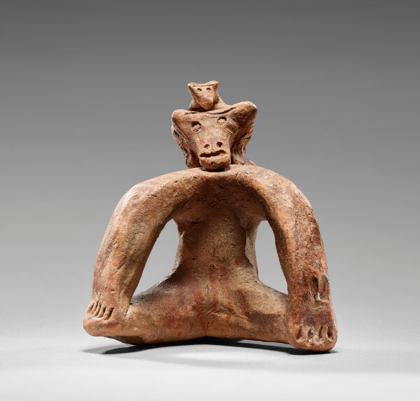 Unknown, Statuette of an Ape with Its Baby