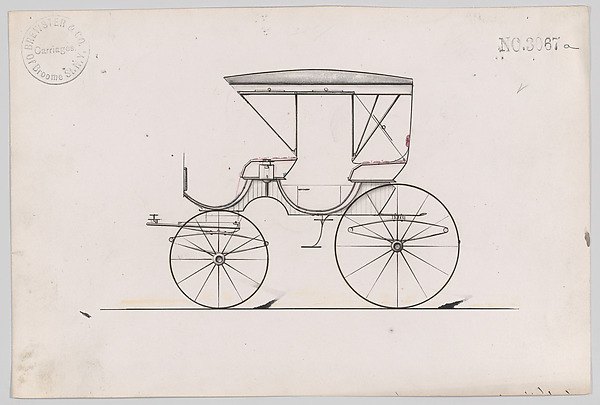 Brewster & Co., Design for Park Phaeton, no. 3067a