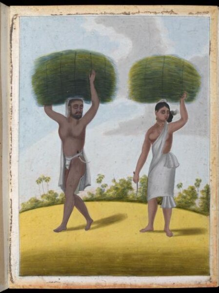 Unknown, A grass-cutter and his wife