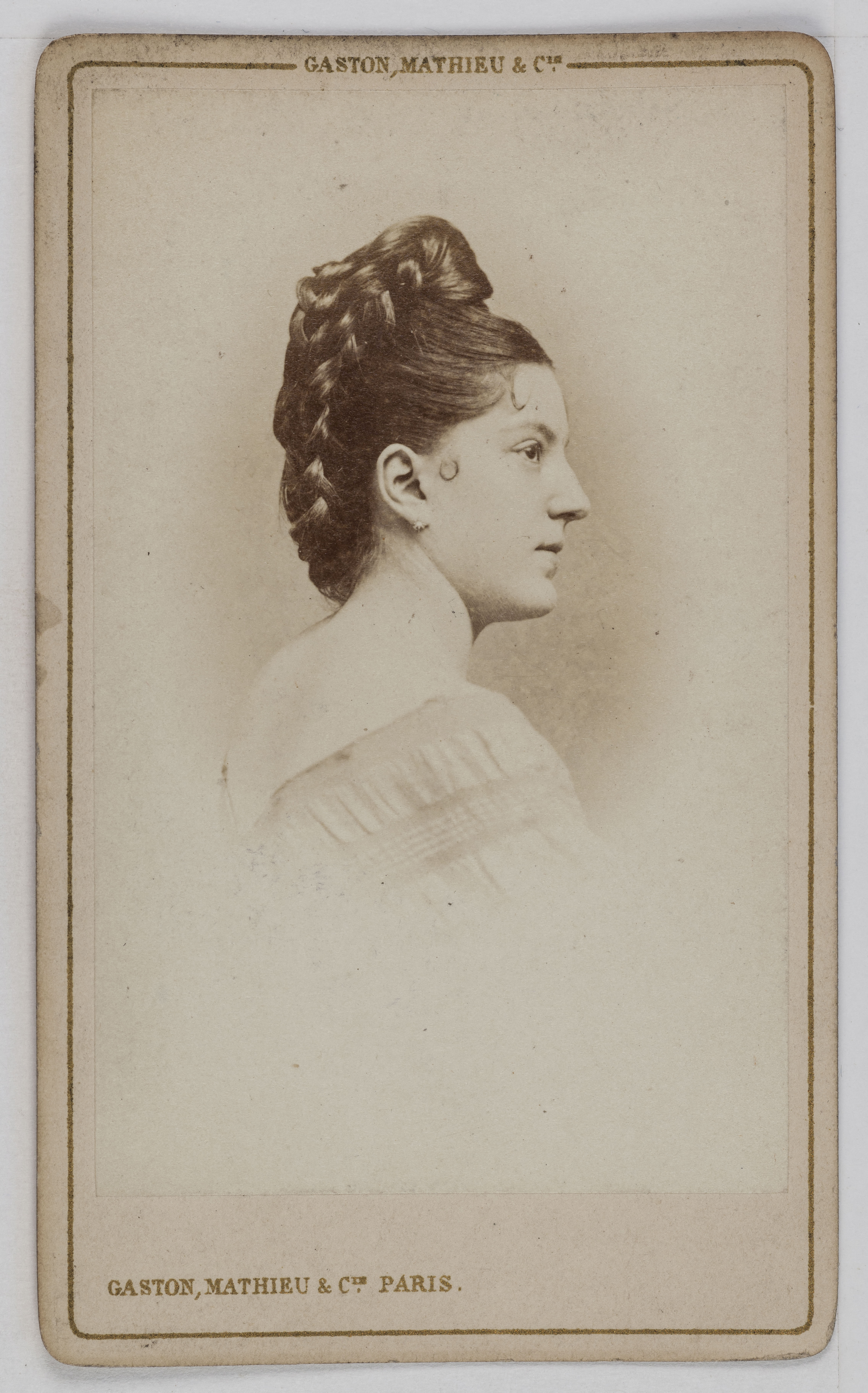 Mathieu & Cie Gaston, Portrait de Blanche de Varennes, danseuse de 1872 à 1884.