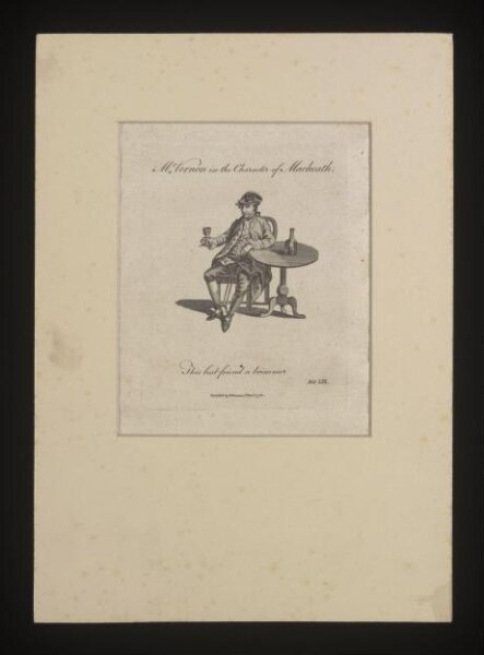 Unknown, Mr. Vernon in the Character of Mackheath.