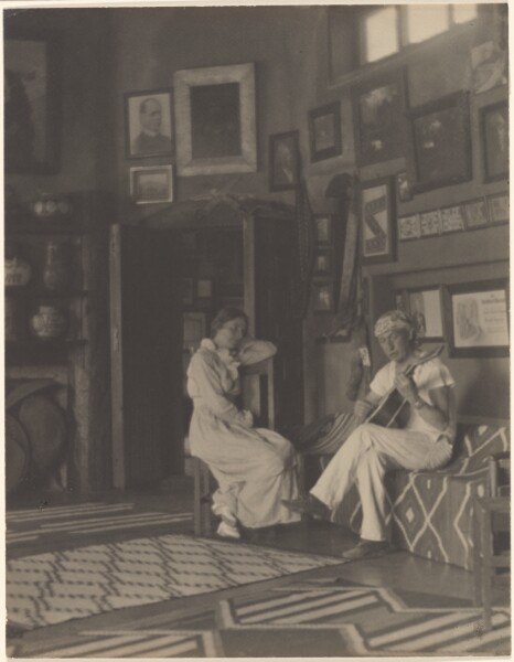 Louis Fleckenstein, [Woman Listening to a Man Playing Guitar]