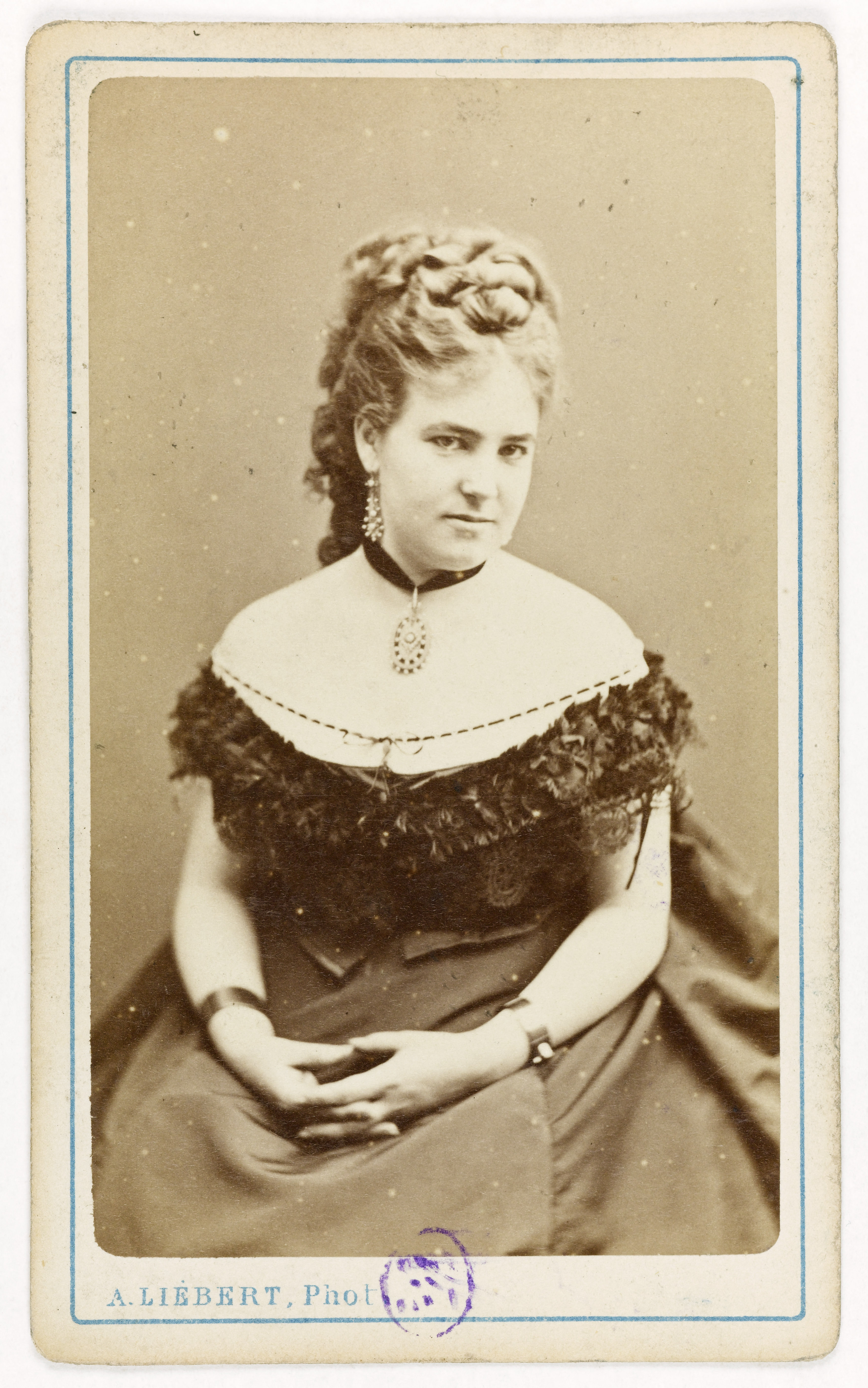 Alphonse Liébert, Portrait de Mme Torriani, (Tornquist ?, dite), actrice