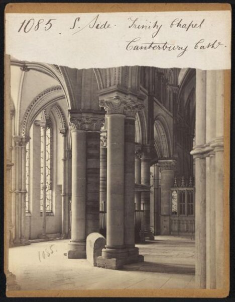 Francis Frith, S. Side.  Trinity Chapel.  Canterbury Cath'l