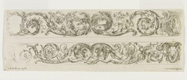Stefano della Bella, Ornamenti di fregi e fogliami