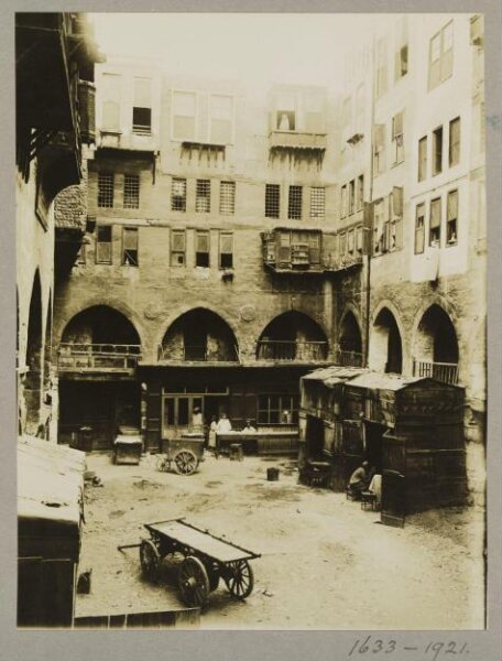 K.A.C. Creswell, The courtyard of the residential and commercial complex (wikala) of Mamluk Sultan Qansuh al-Ghawri, Cairo