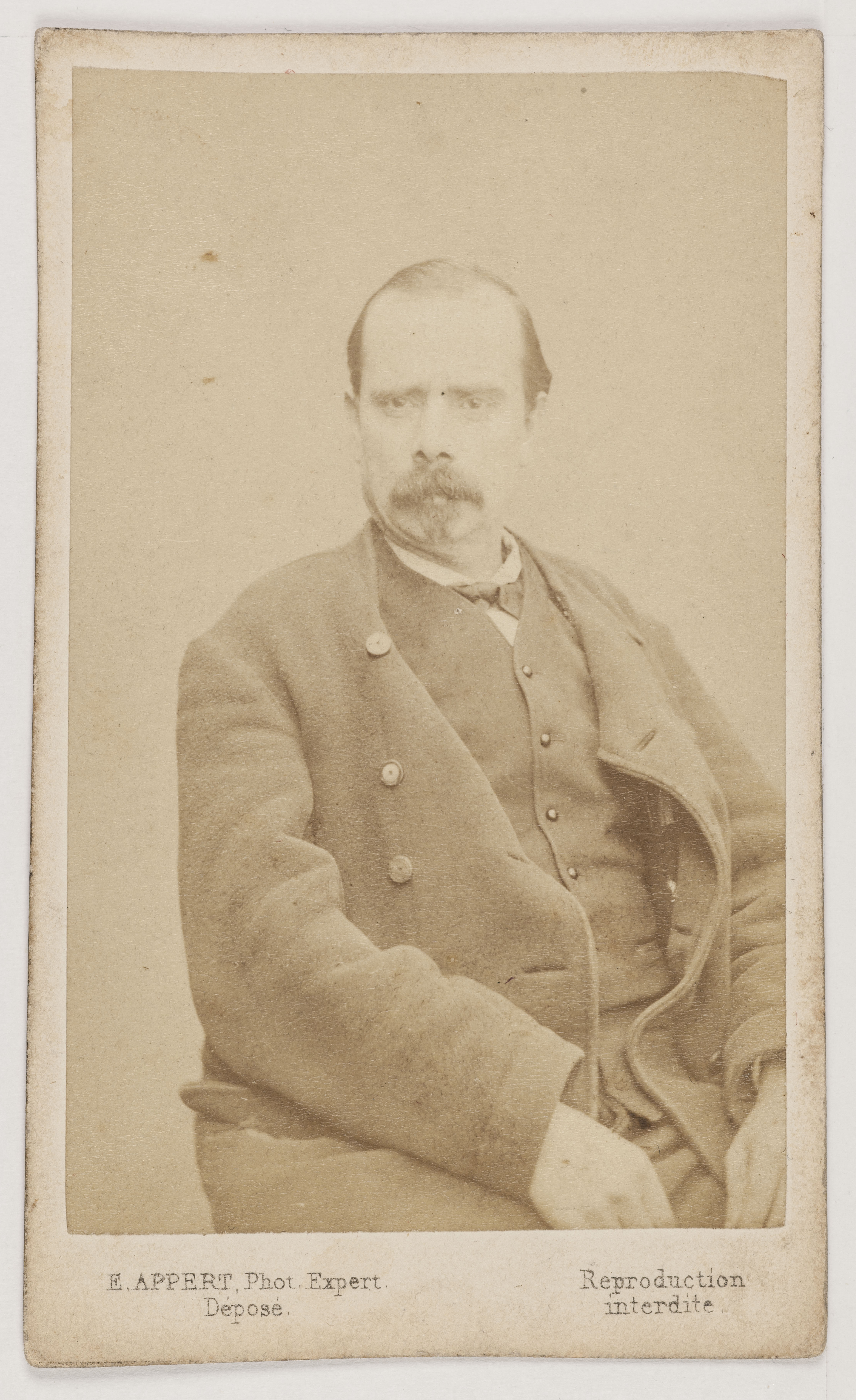 Ernest Charles Appert, Portrait de Sérizier (-1872), membre de la Commune en 1871.