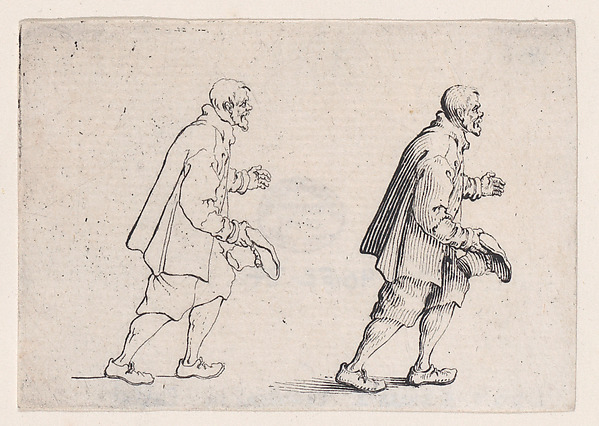 Jacques Callot, Le Paysan Qui Salue (The Peasant who Bows), from "Les Caprices" Series A, The Florence Set