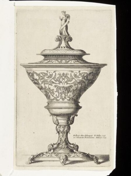 Holbein, Ornate goblet on feet of masks
