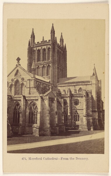 Francis Bedford, Hereford Cathedral - From The Deanery.