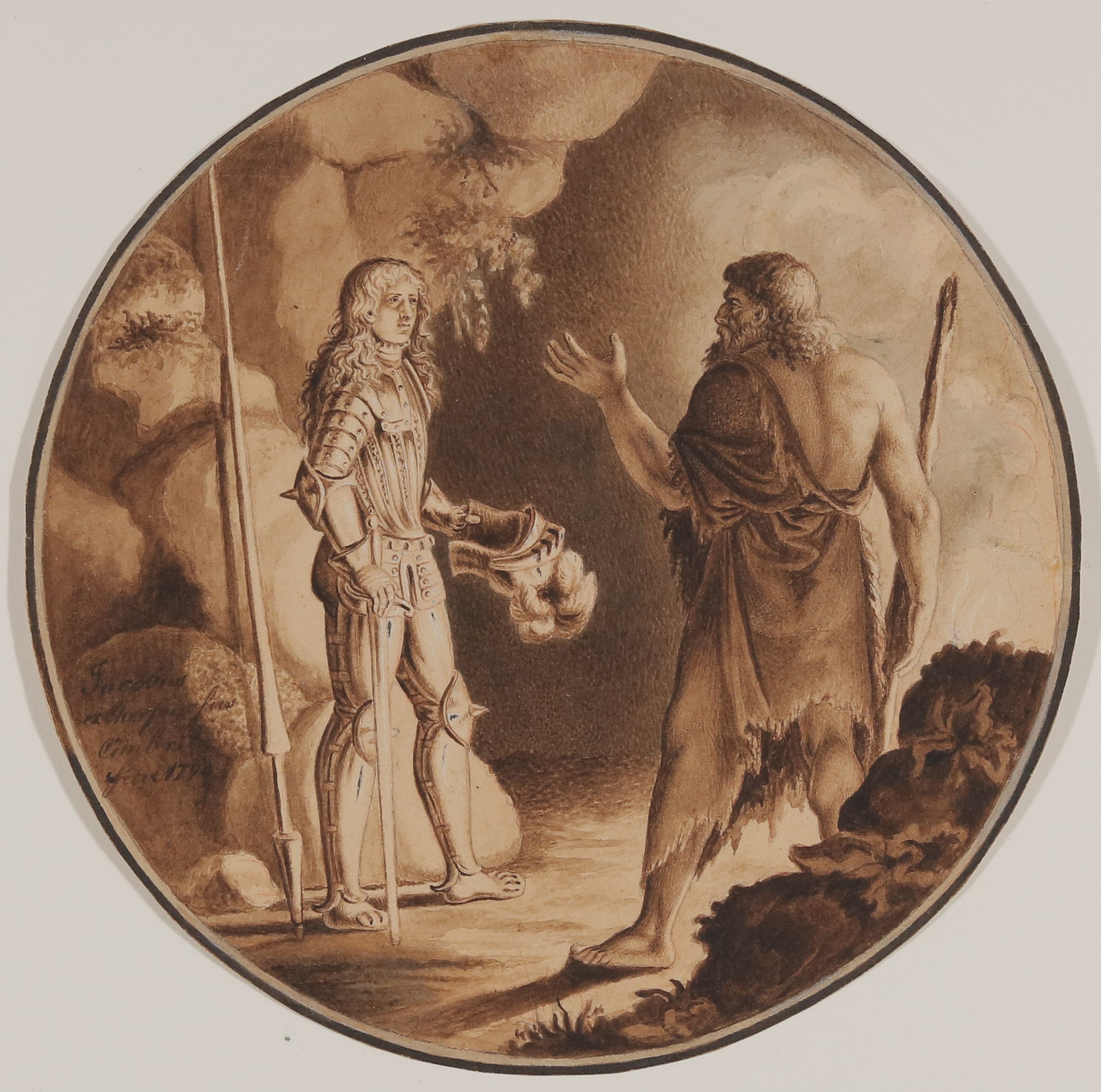 Asmus Jacob Carstens, Hüon und Scherasmin [Illustration zu Wielands "Oberon"]