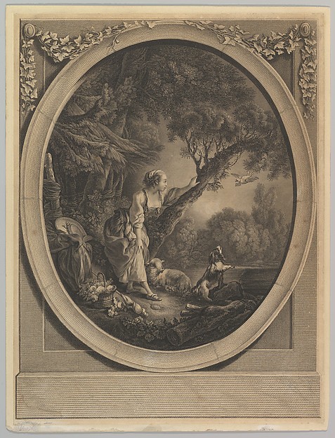 Jacques Firmin Beauvarlet, L'Arrivée du Courier (The Arrival of the Messenger)