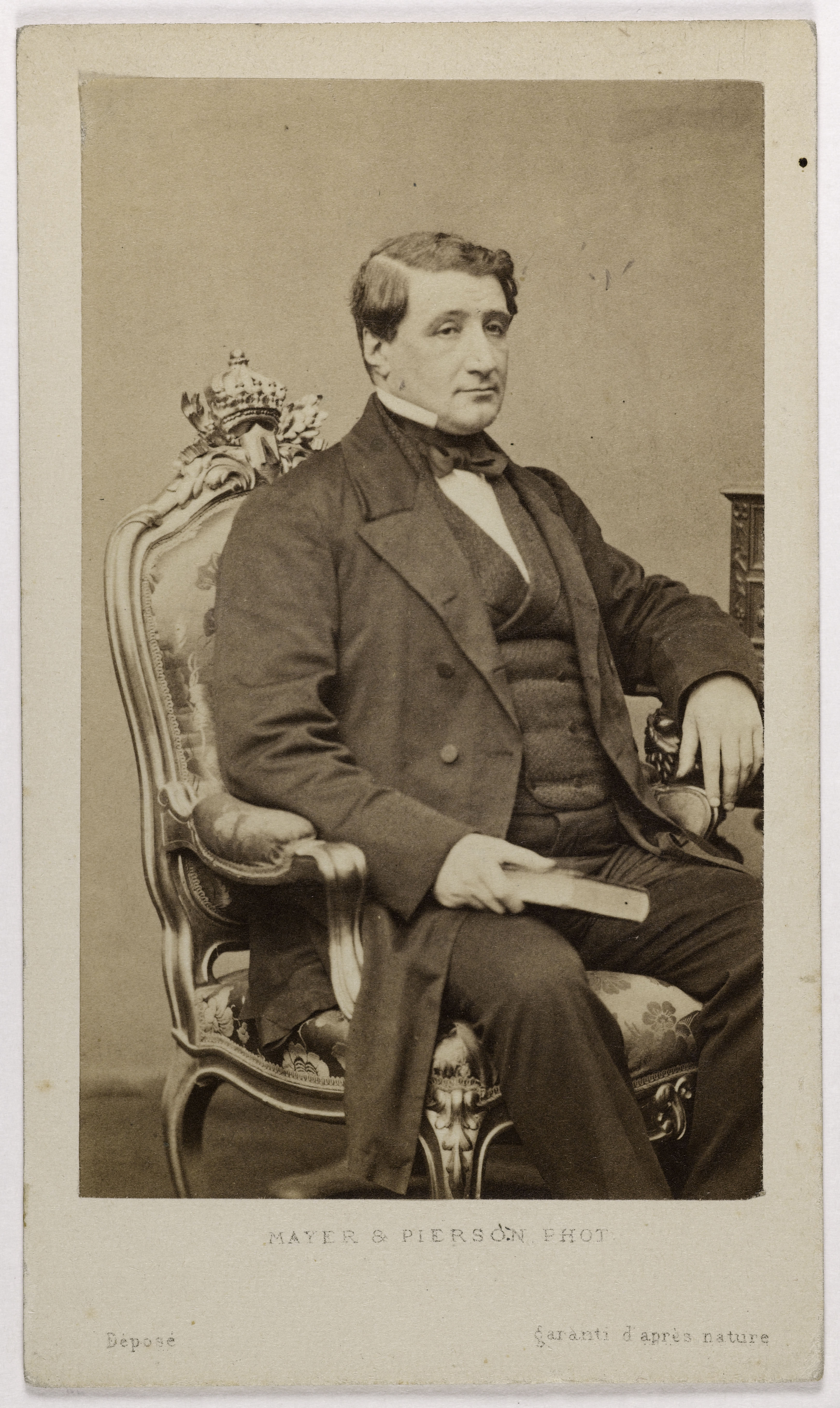 Mayer Frères et Pierson, Portrait du Prince Louis-Lucien Bonaparte (1813-1891), (député, savant)